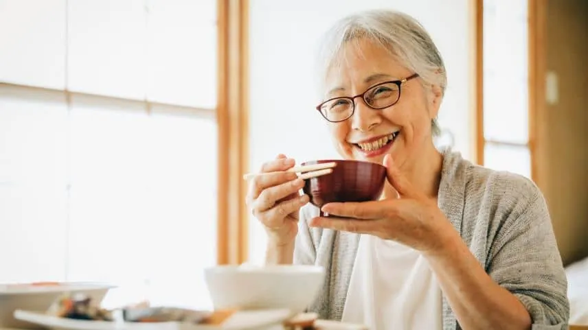 食べやすさに配慮したスープ